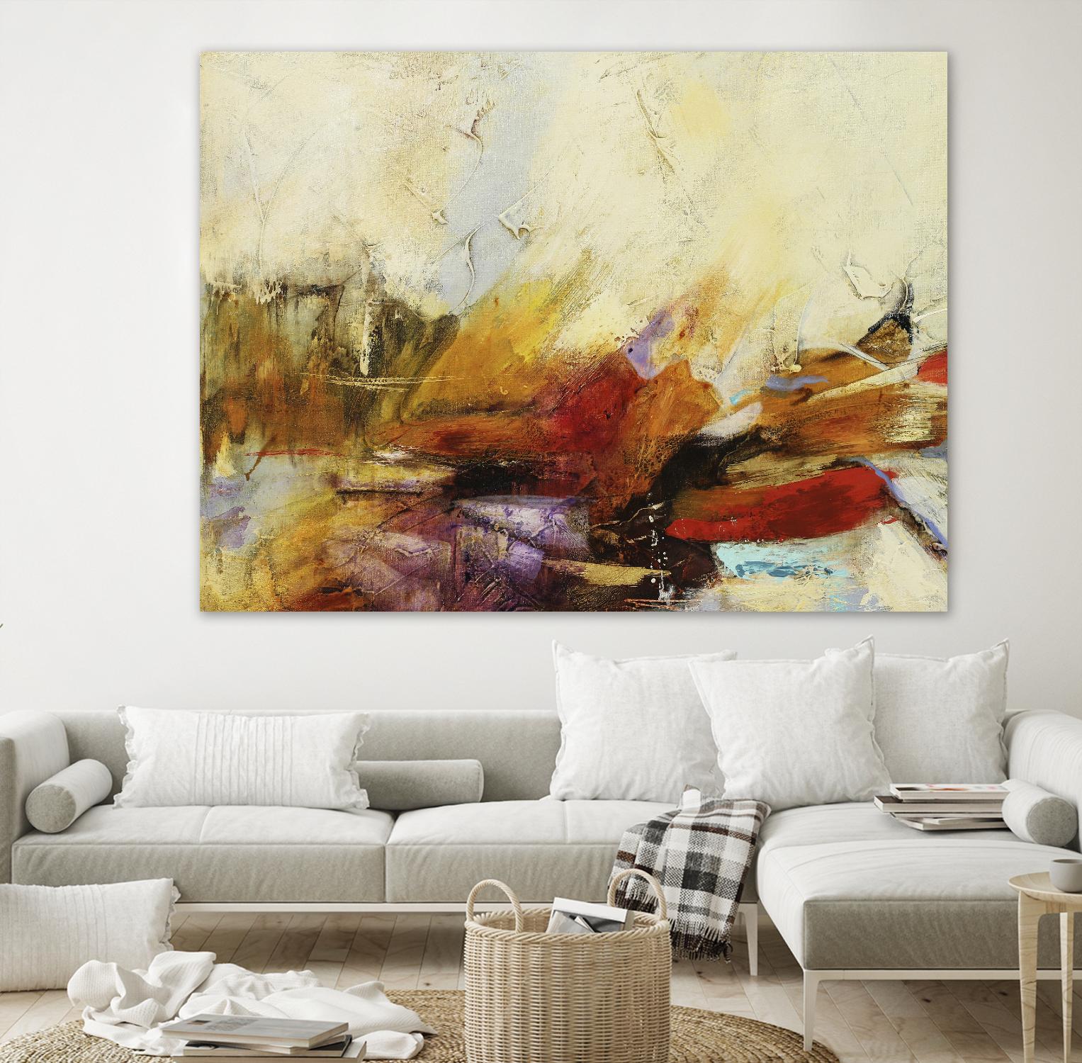 Feteen II by Gabriela Villarreal on GIANT ART - pink abstract