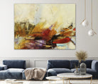 Feteen II by Gabriela Villarreal on GIANT ART - pink abstract