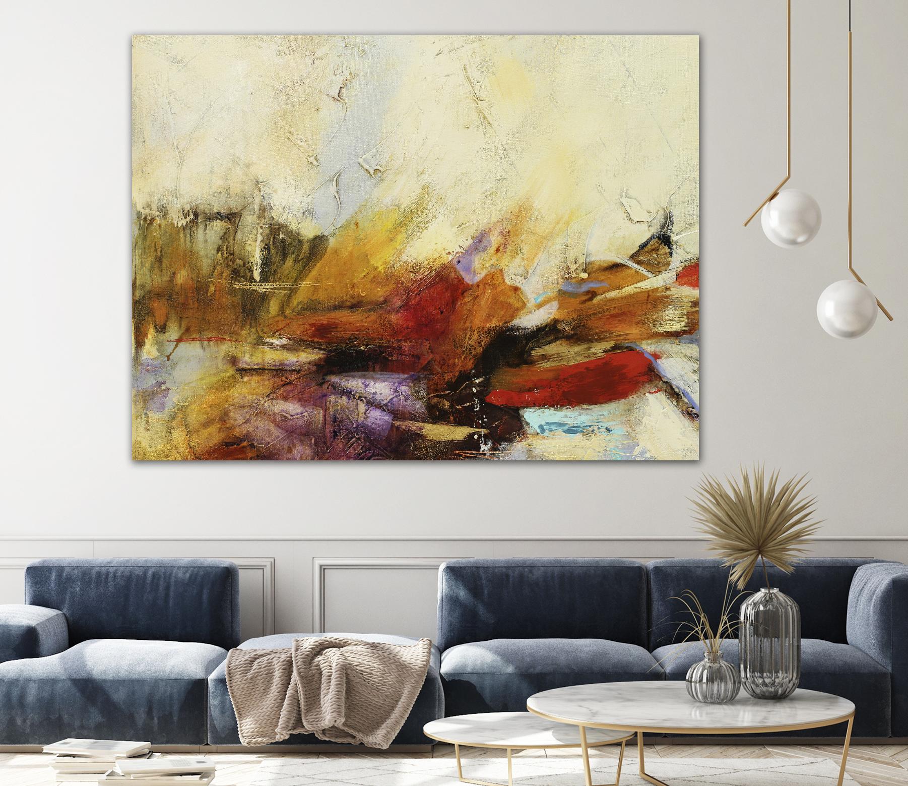 Feteen II by Gabriela Villarreal on GIANT ART - pink abstract