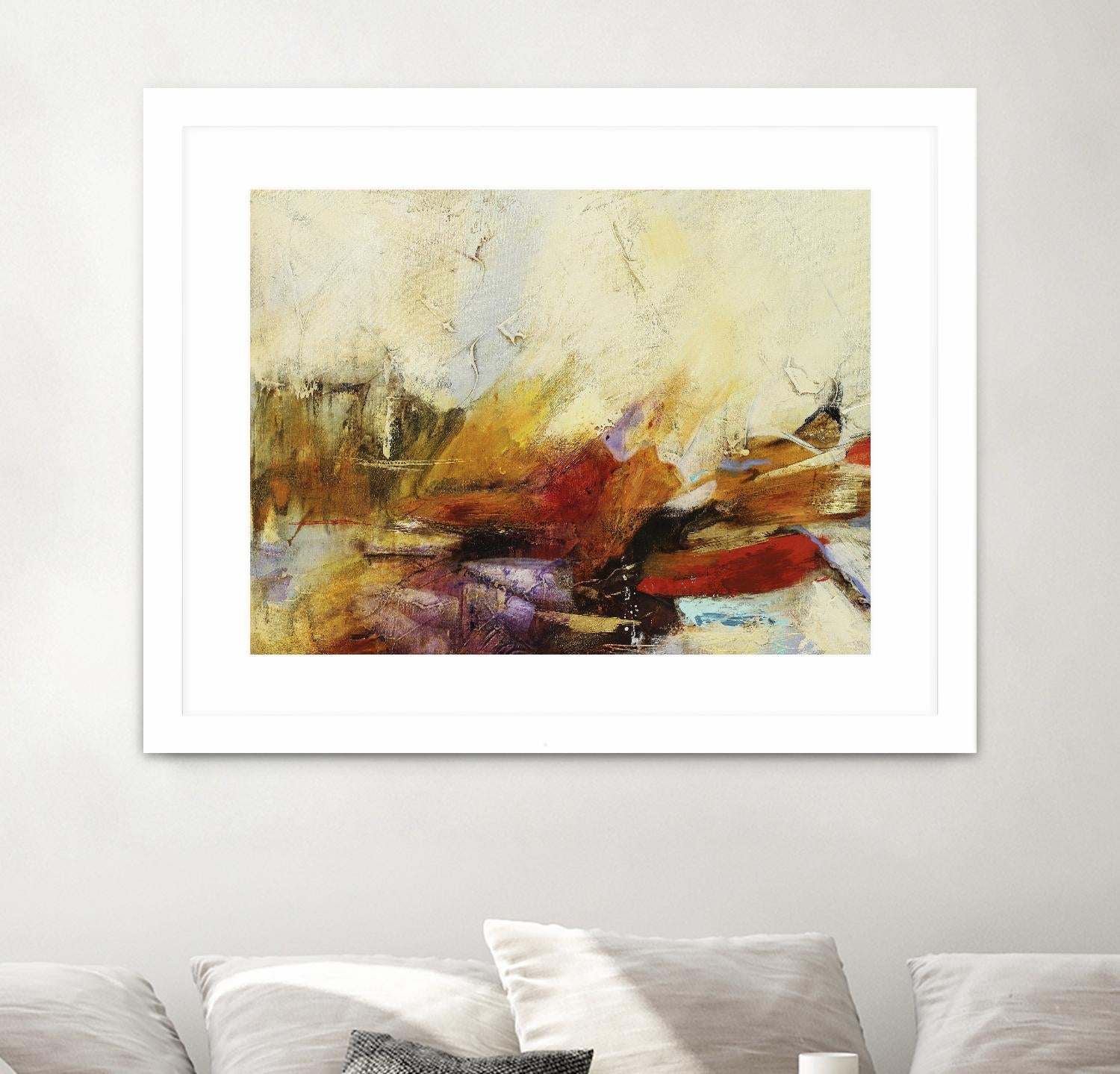 Feteen II by Gabriela Villarreal on GIANT ART - pink abstract