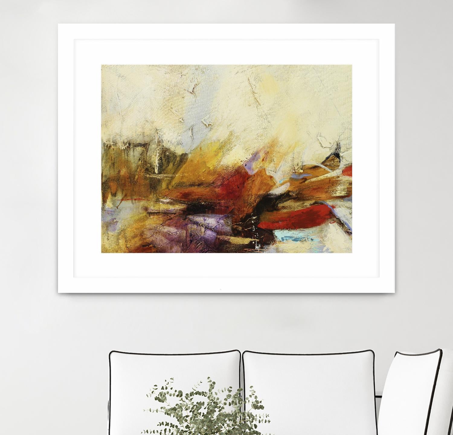 Feteen II by Gabriela Villarreal on GIANT ART - pink abstract