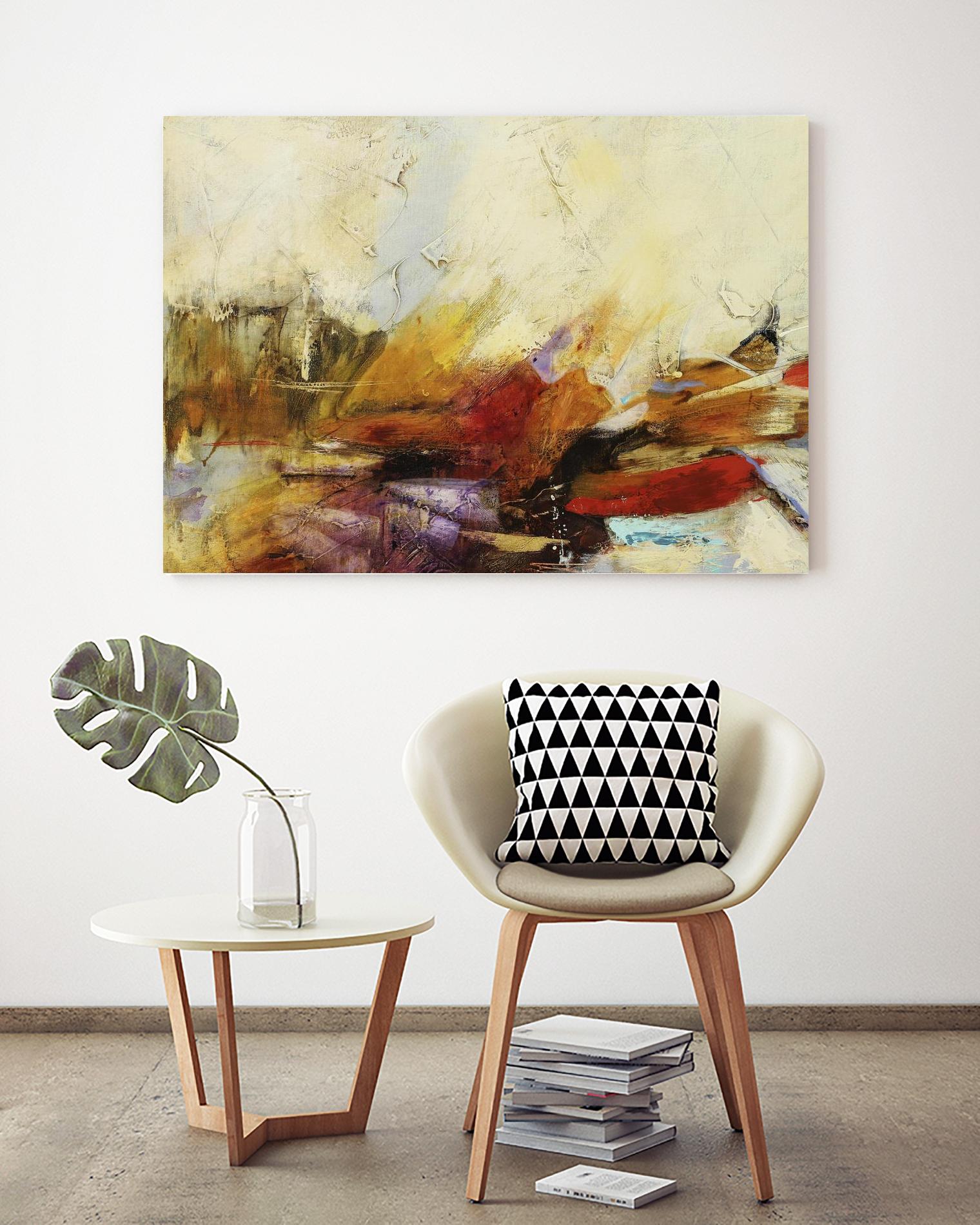 Feteen II by Gabriela Villarreal on GIANT ART - pink abstract