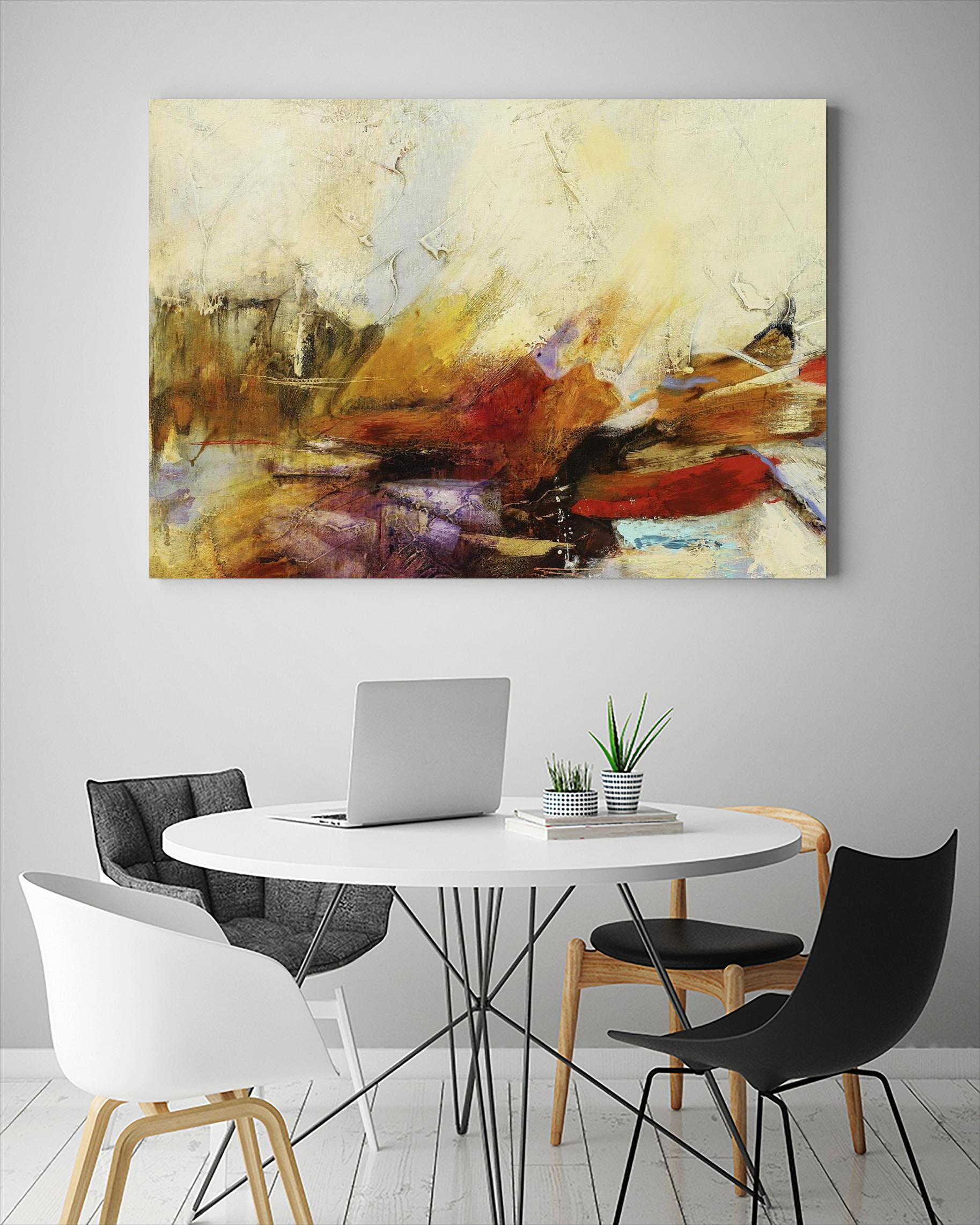 Feteen II by Gabriela Villarreal on GIANT ART - pink abstract