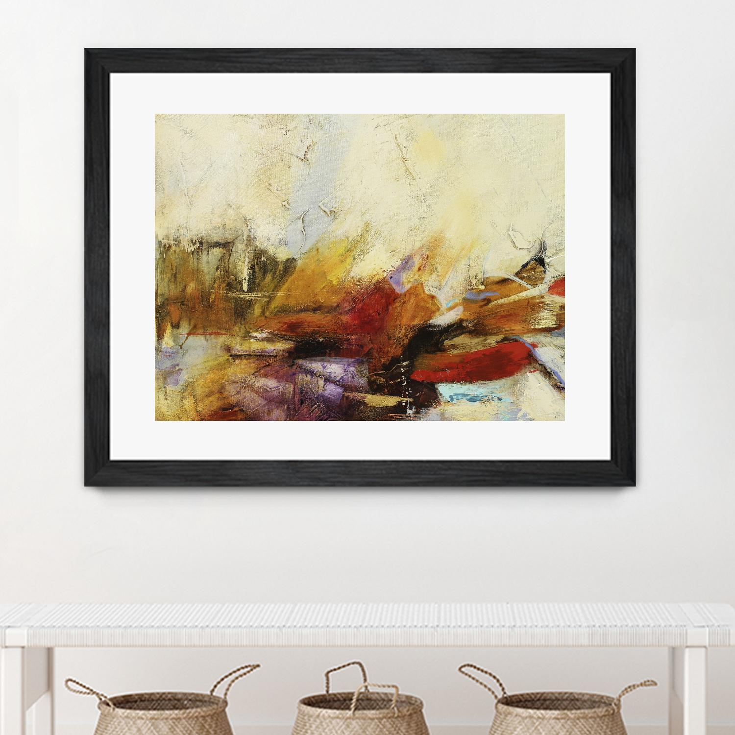 Feteen II by Gabriela Villarreal on GIANT ART - pink abstract