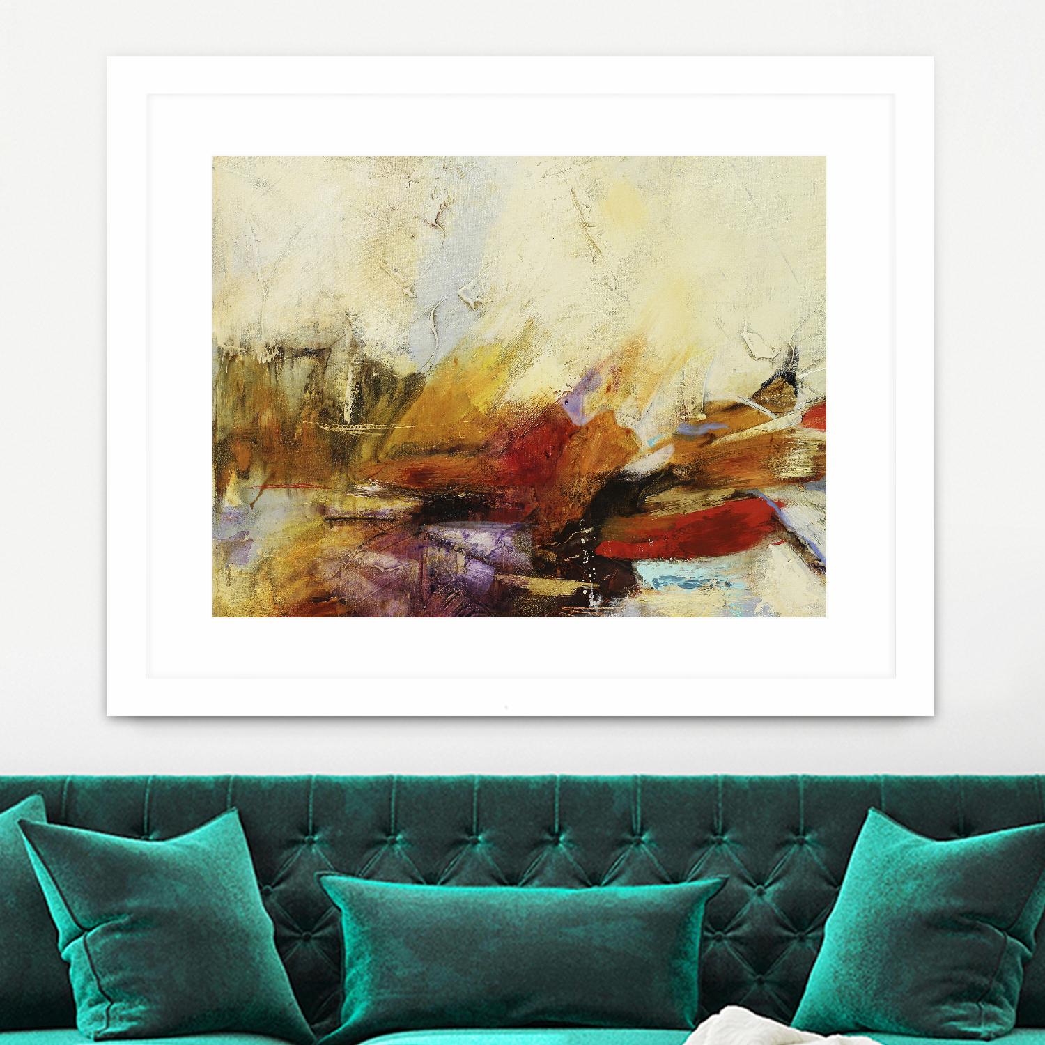 Feteen II by Gabriela Villarreal on GIANT ART - pink abstract