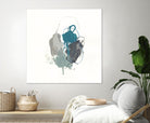Teal Gesture I by June Erica Vess on GIANT ART - green abstract
