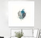 Teal Gesture I by June Erica Vess on GIANT ART - green abstract