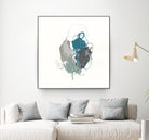 Teal Gesture I by June Erica Vess on GIANT ART - green abstract