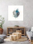 Teal Gesture I by June Erica Vess on GIANT ART - green abstract