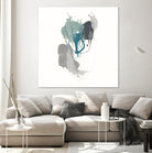 Teal Gesture III by June Erica Vess on GIANT ART - green abstract