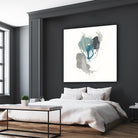 Teal Gesture III by June Erica Vess on GIANT ART - green abstract