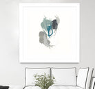 Teal Gesture III by June Erica Vess on GIANT ART - green abstract