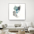 Teal Gesture III by June Erica Vess on GIANT ART - green abstract