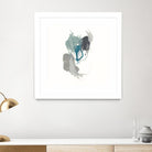 Teal Gesture III by June Erica Vess on GIANT ART - green abstract