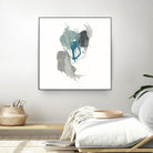 Teal Gesture III by June Erica Vess on GIANT ART - green abstract