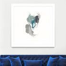 Teal Gesture III by June Erica Vess on GIANT ART - green abstract