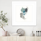 Teal Gesture III by June Erica Vess on GIANT ART - green abstract