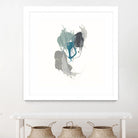 Teal Gesture III by June Erica Vess on GIANT ART - green abstract