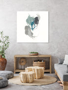 Teal Gesture III by June Erica Vess on GIANT ART - green abstract