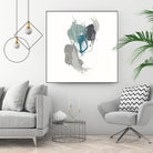 Teal Gesture III by June Erica Vess on GIANT ART - green abstract