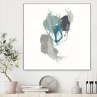 Teal Gesture III by June Erica Vess on GIANT ART - green abstract