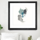 Teal Gesture III by June Erica Vess on GIANT ART - green abstract