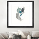 Teal Gesture III by June Erica Vess on GIANT ART - green abstract