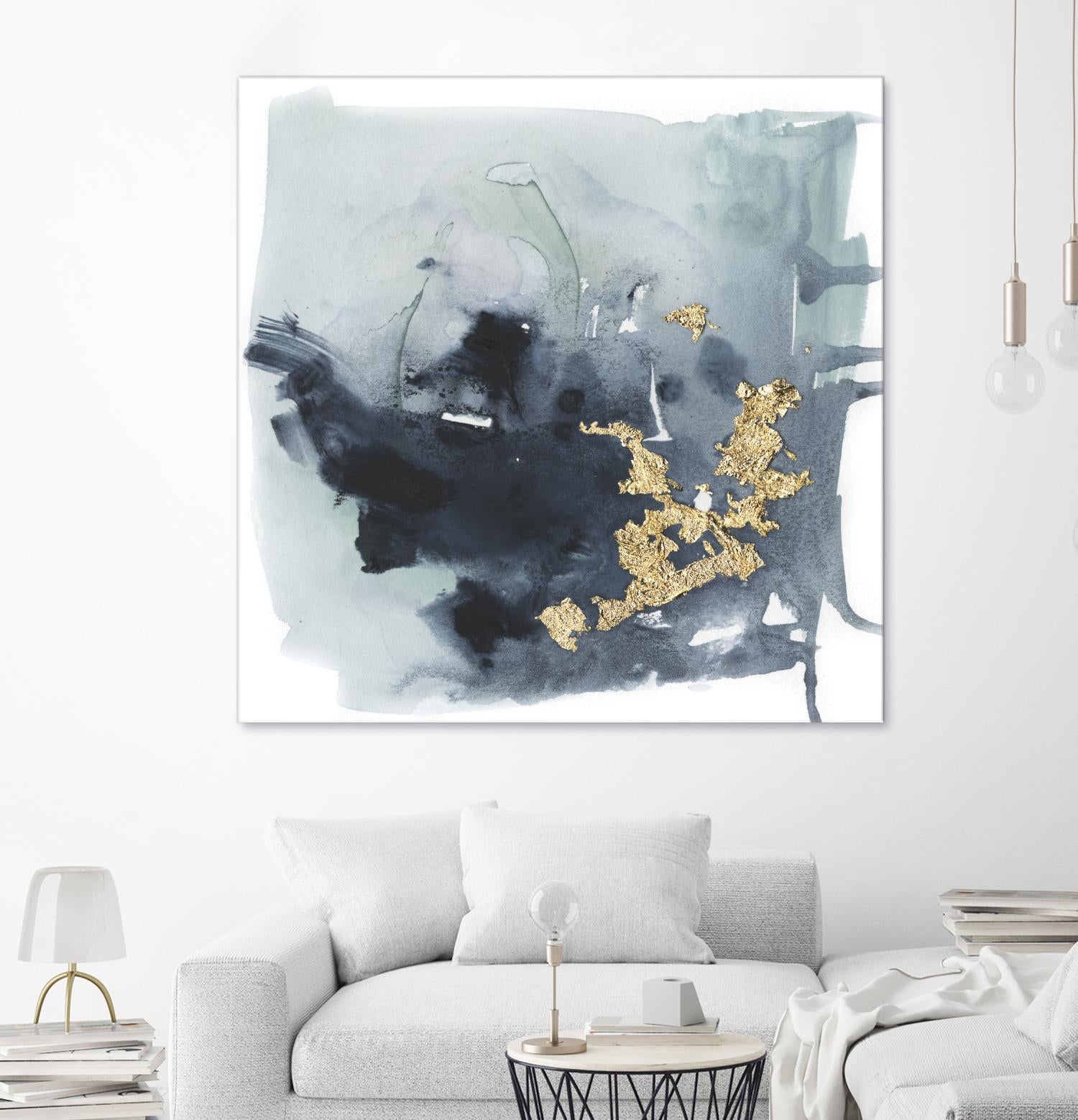 Cerulean & Gold I by Victoria Borges on GIANT ART - abstract