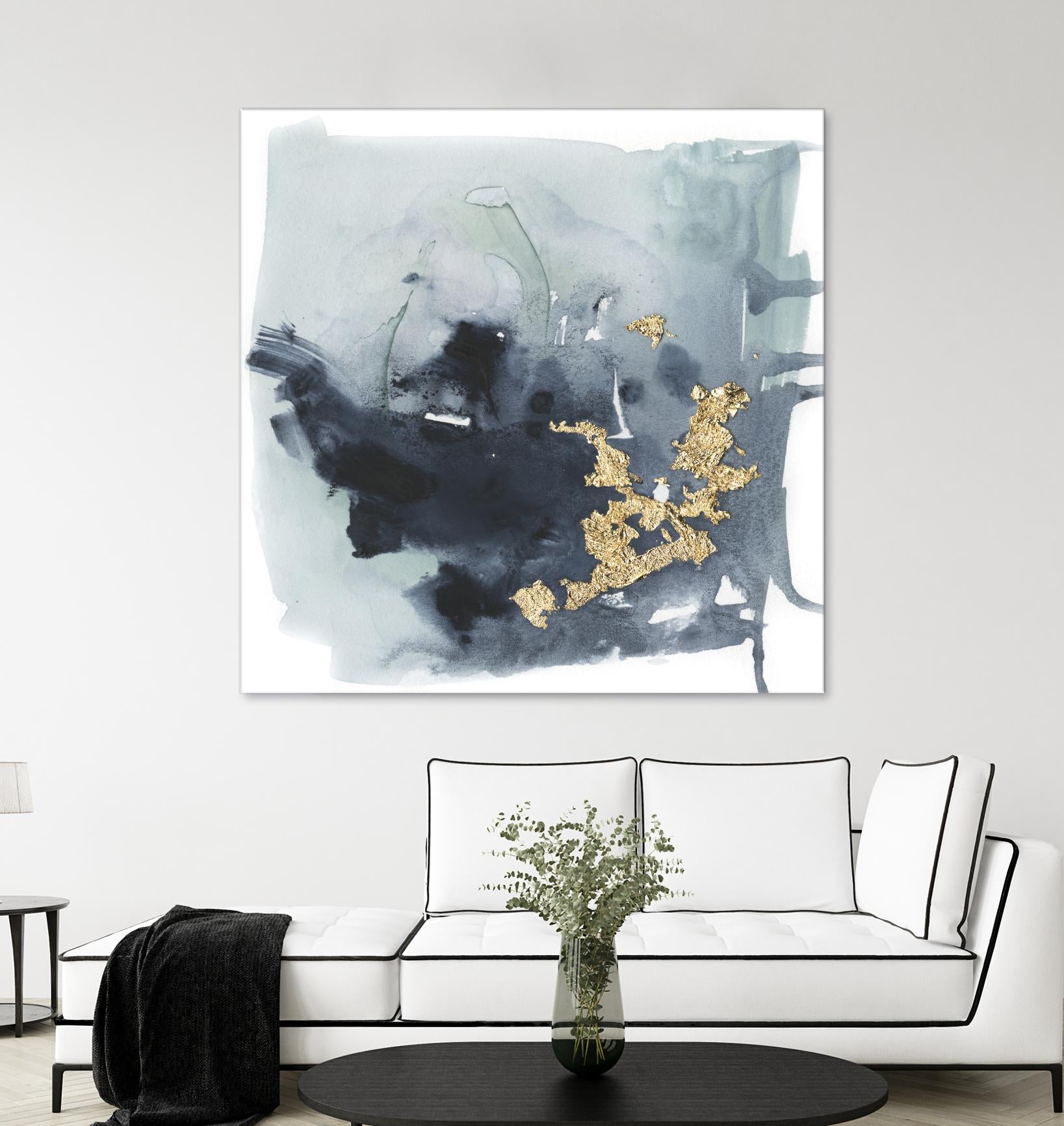 Cerulean & Gold I by Victoria Borges on GIANT ART - abstract