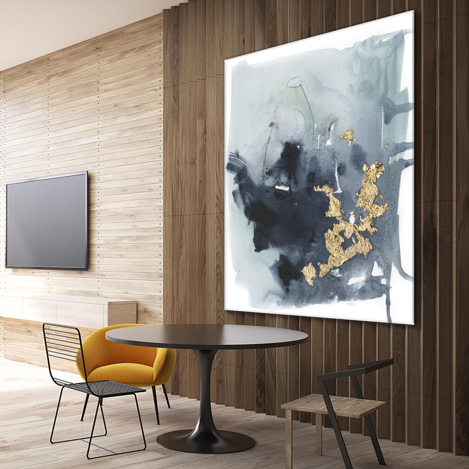 Cerulean & Gold I by Victoria Borges on GIANT ART - abstract