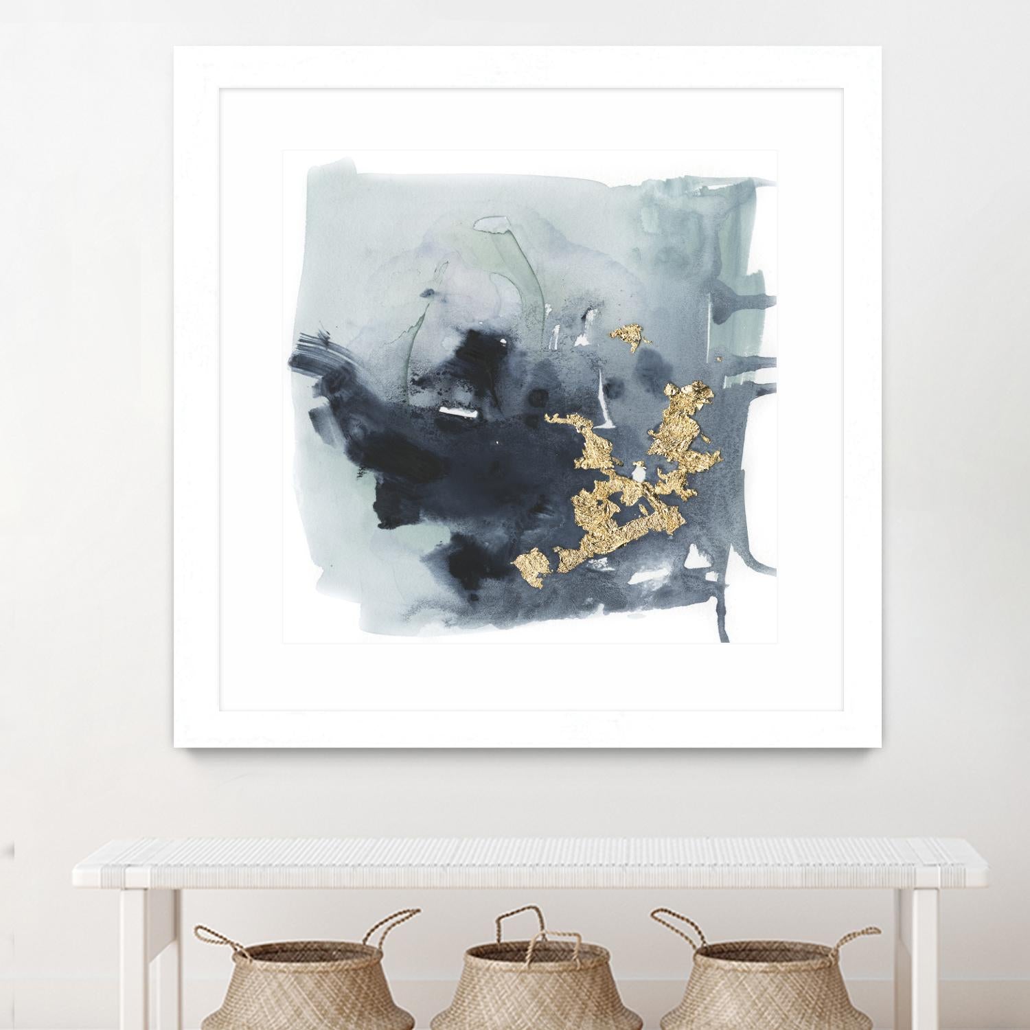 Cerulean & Gold I by Victoria Borges on GIANT ART - abstract