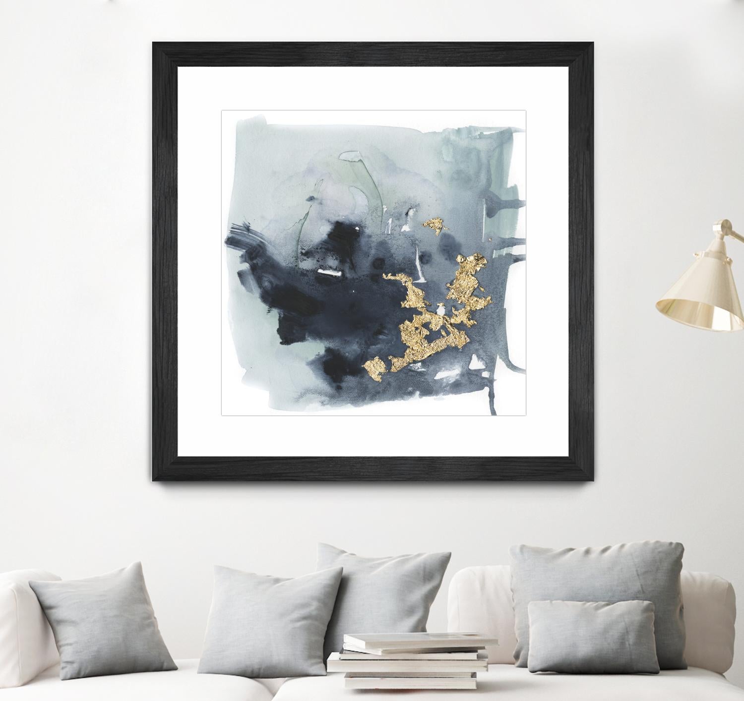 Cerulean & Gold I by Victoria Borges on GIANT ART - abstract