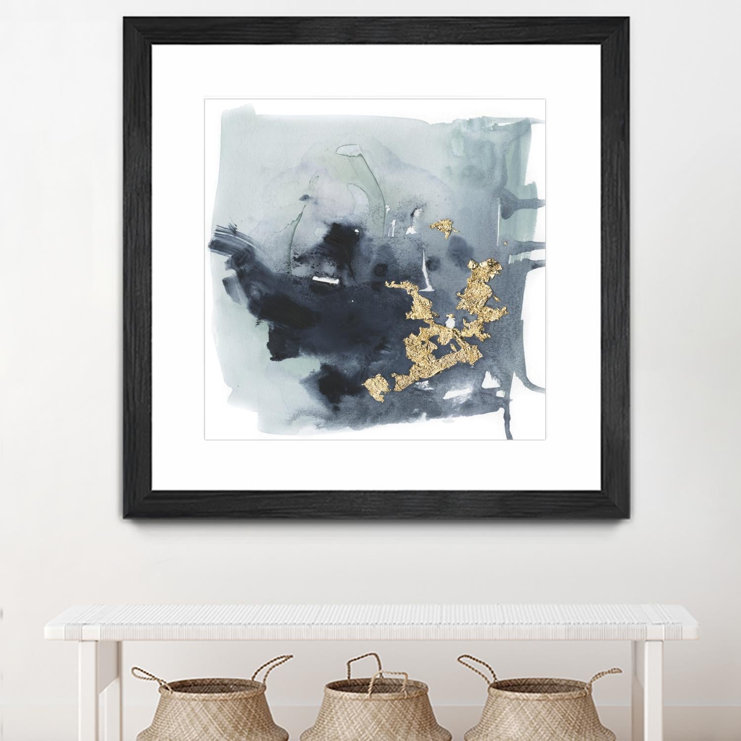 Cerulean & Gold I by Victoria Borges on GIANT ART - abstract