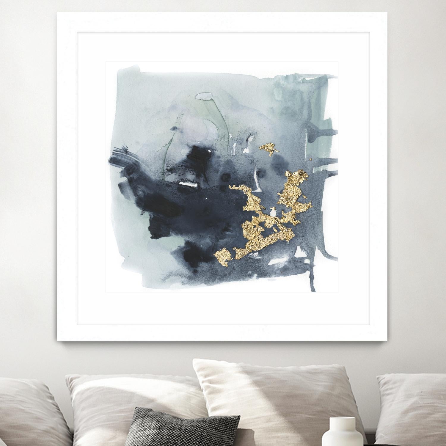 Cerulean & Gold I by Victoria Borges on GIANT ART - abstract