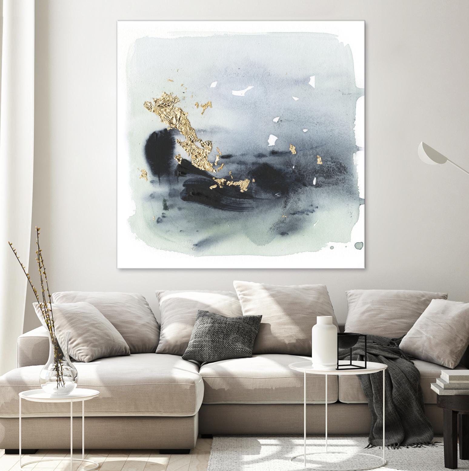 Cerulean & Gold II by Victoria Borges on GIANT ART - abstract