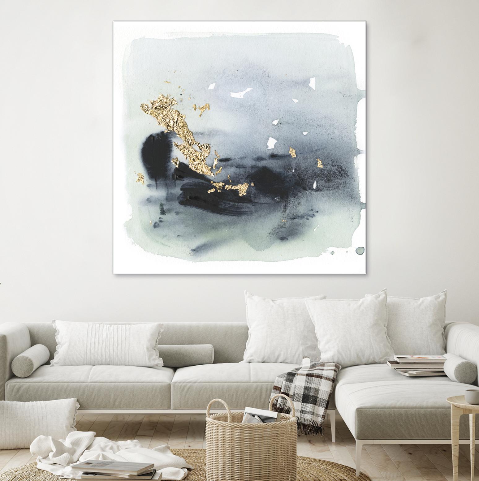 Cerulean & Gold II by Victoria Borges on GIANT ART - abstract