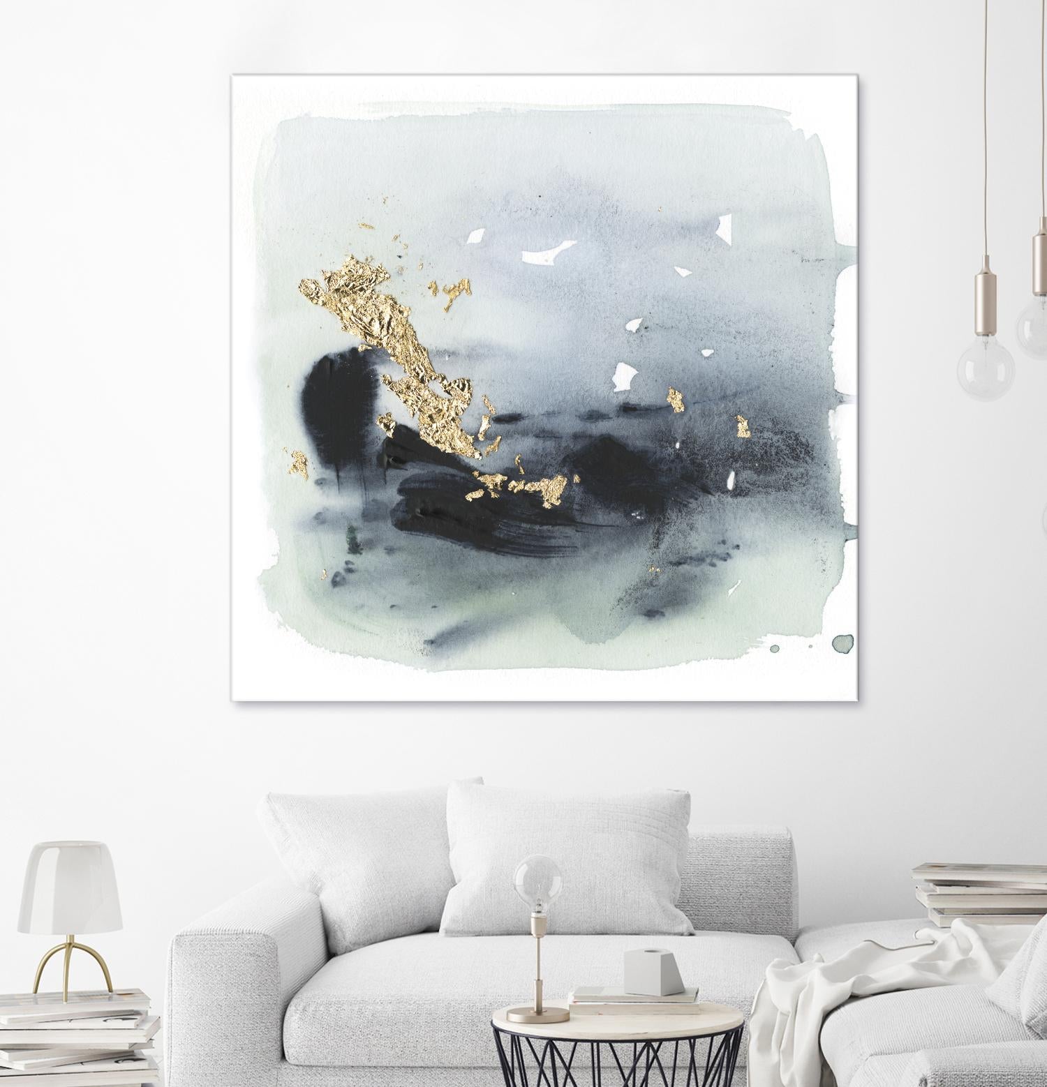 Cerulean & Gold II by Victoria Borges on GIANT ART - abstract