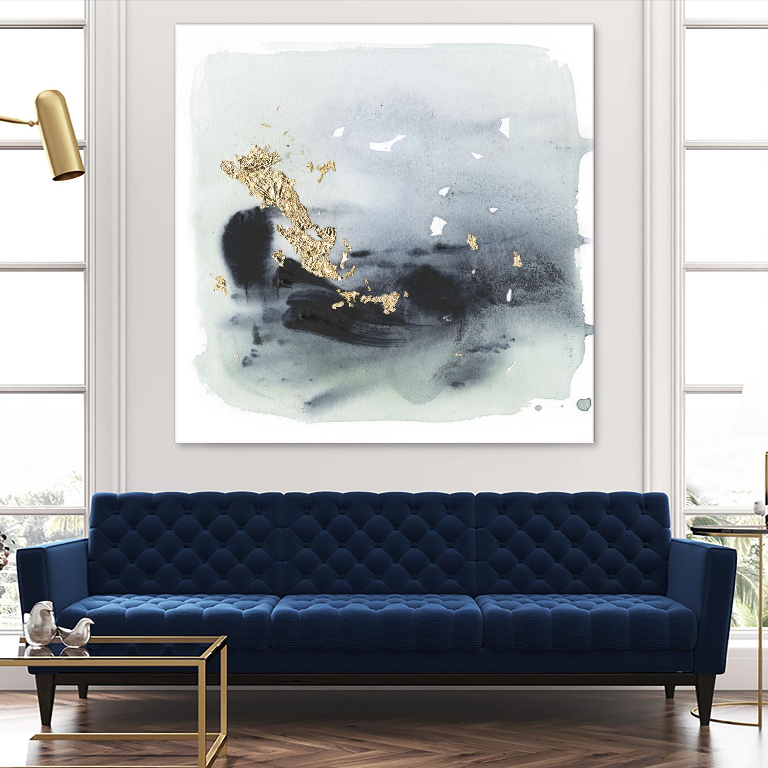 Cerulean & Gold II by Victoria Borges on GIANT ART - abstract