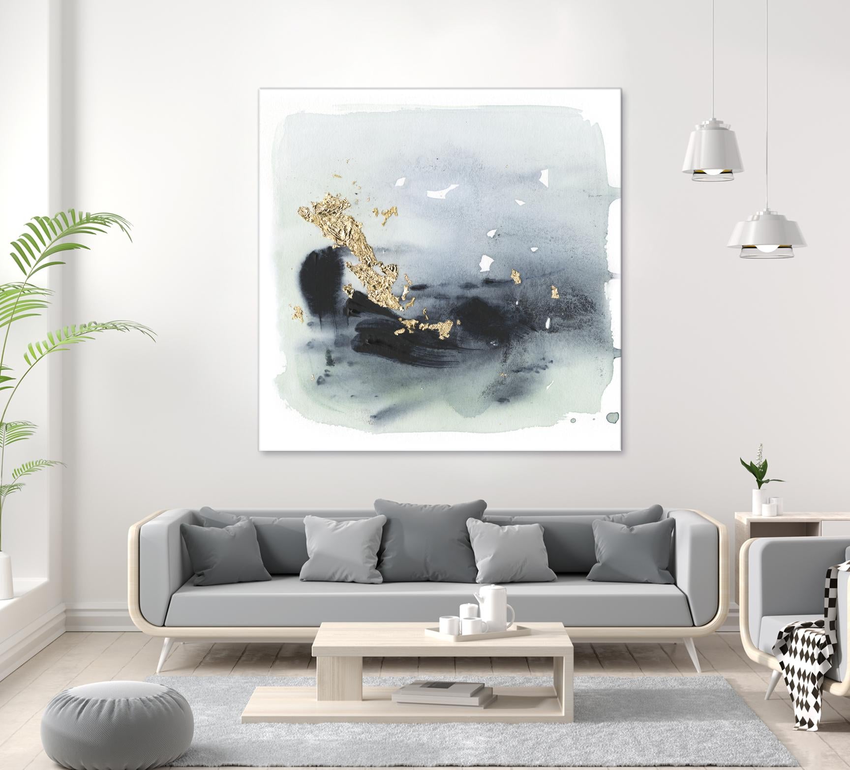 Cerulean & Gold II by Victoria Borges on GIANT ART - abstract