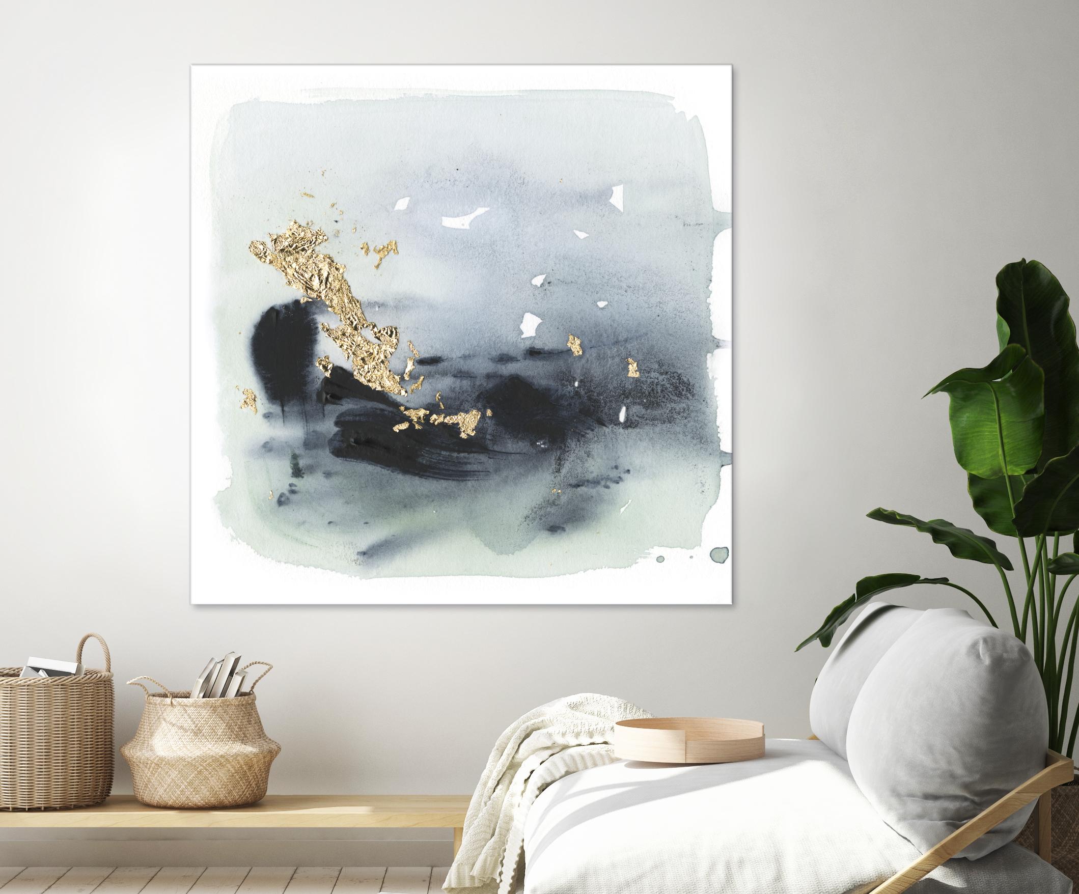 Cerulean & Gold II by Victoria Borges on GIANT ART - abstract