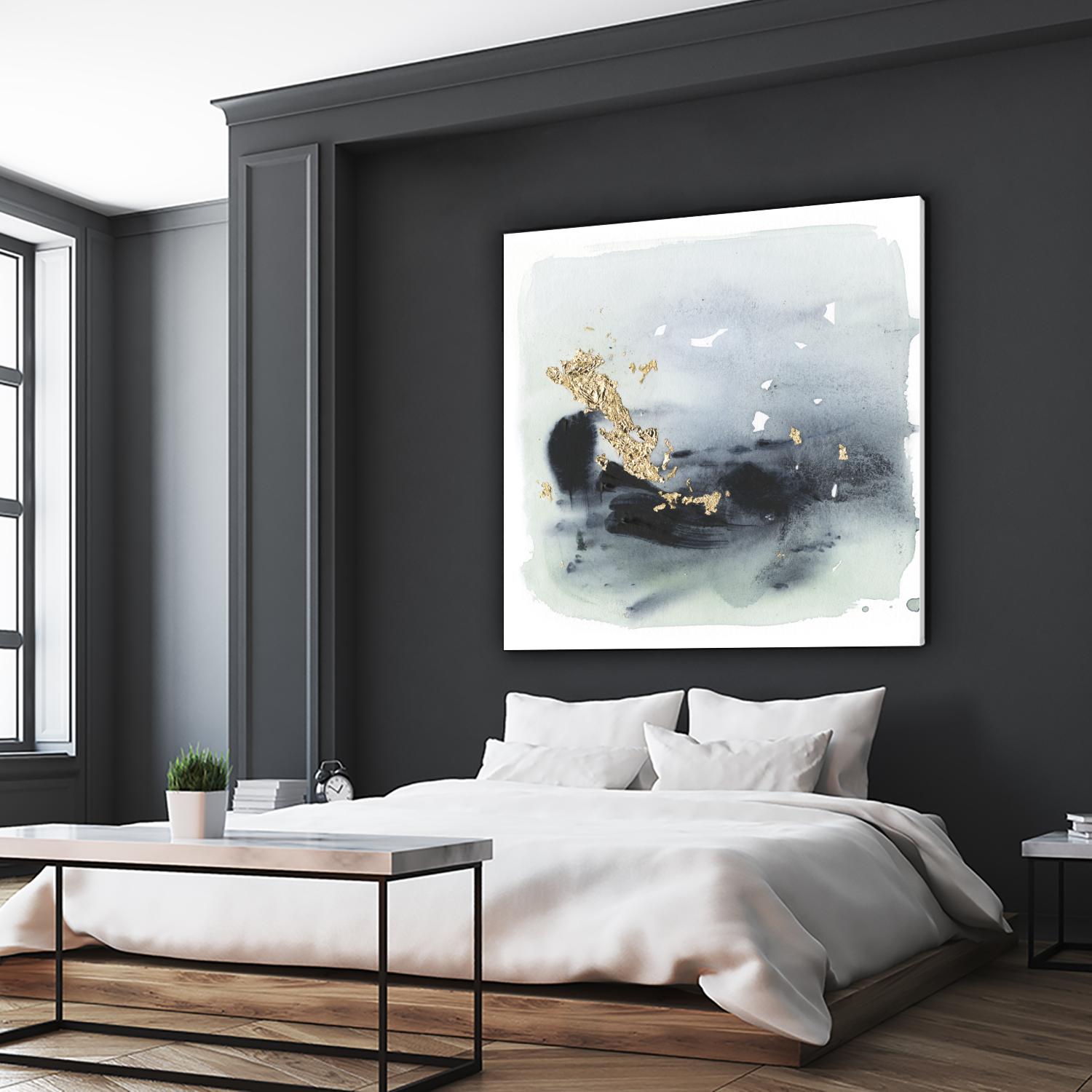 Cerulean & Gold II by Victoria Borges on GIANT ART - abstract