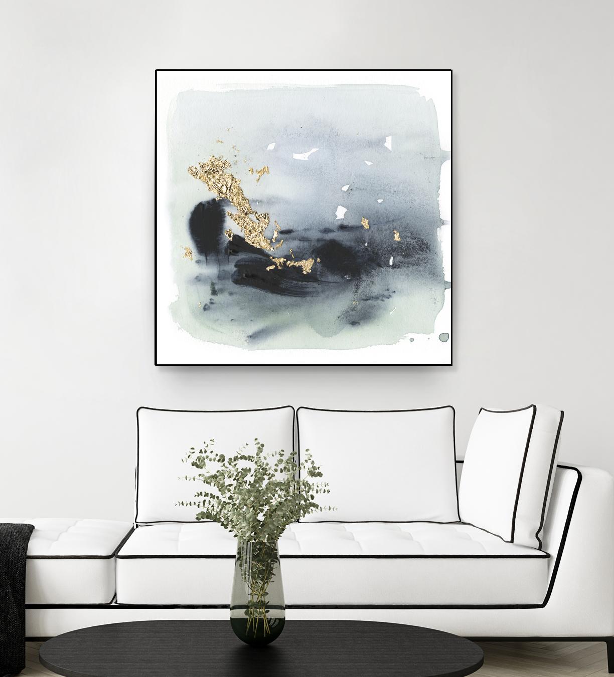 Cerulean & Gold II by Victoria Borges on GIANT ART - abstract