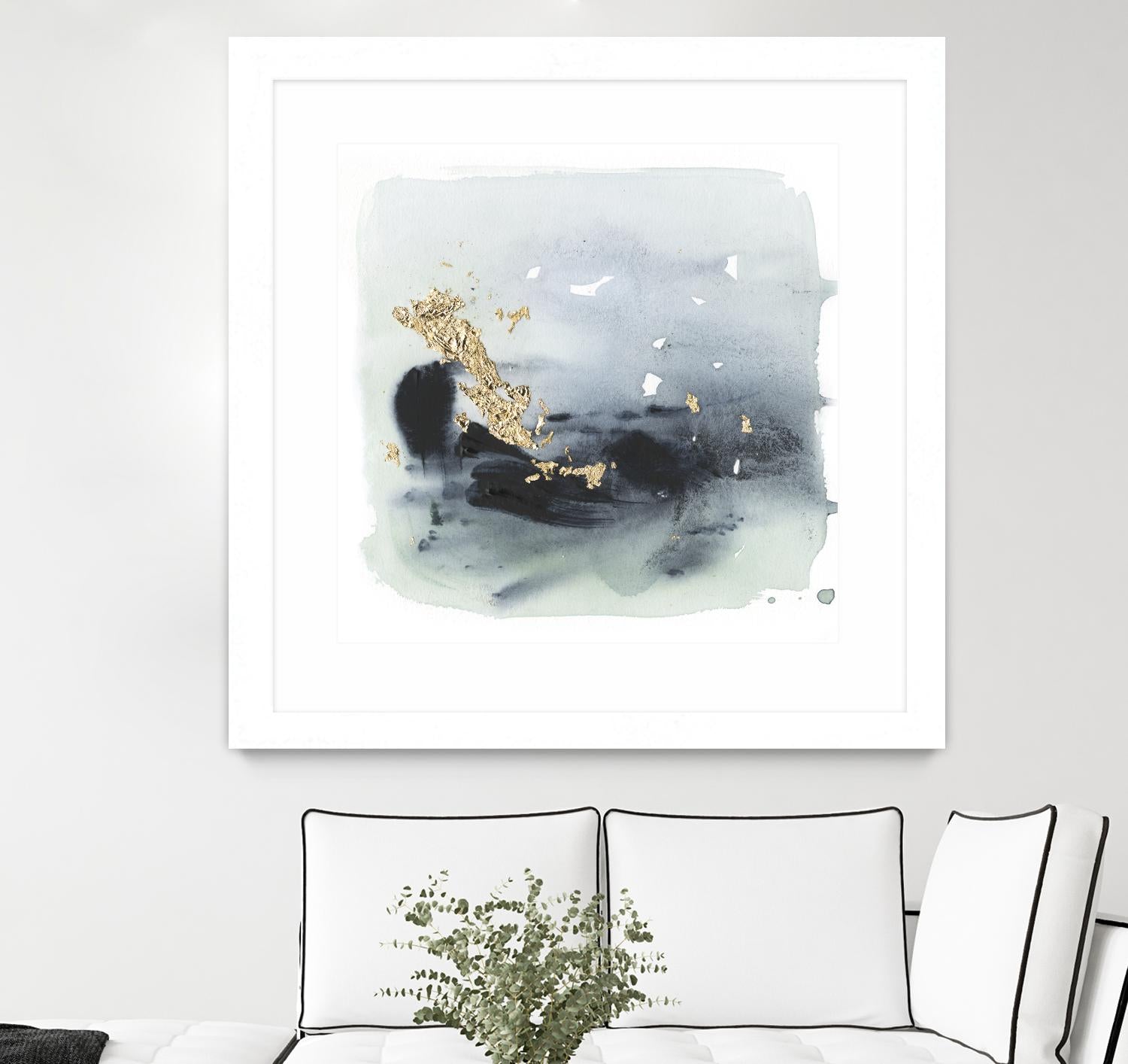 Cerulean & Gold II by Victoria Borges on GIANT ART - abstract