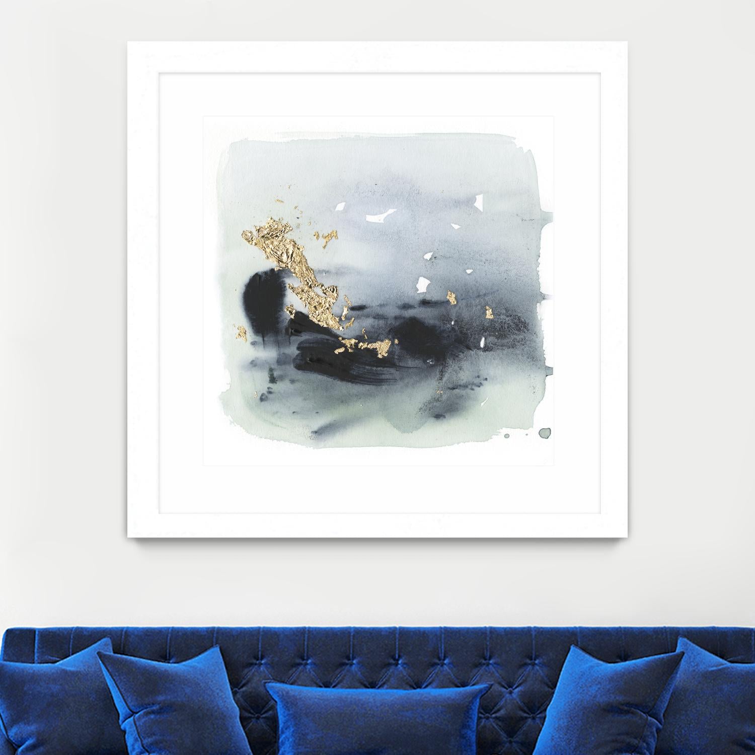 Cerulean & Gold II by Victoria Borges on GIANT ART - abstract