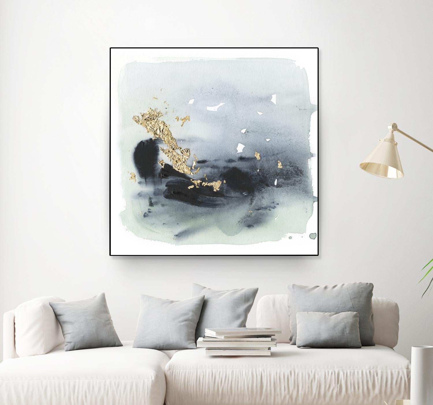 Cerulean & Gold II by Victoria Borges on GIANT ART - abstract