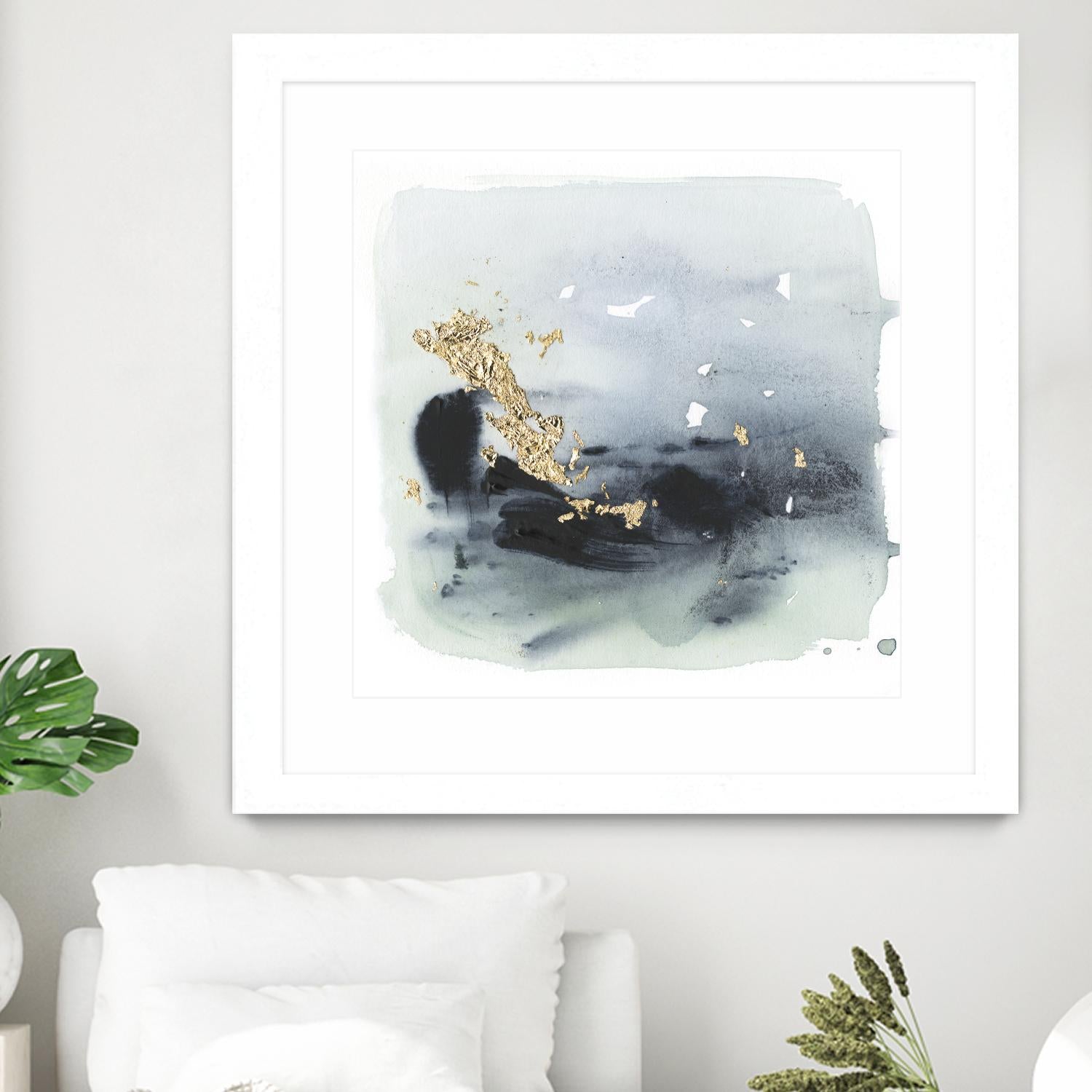 Cerulean & Gold II by Victoria Borges on GIANT ART - abstract