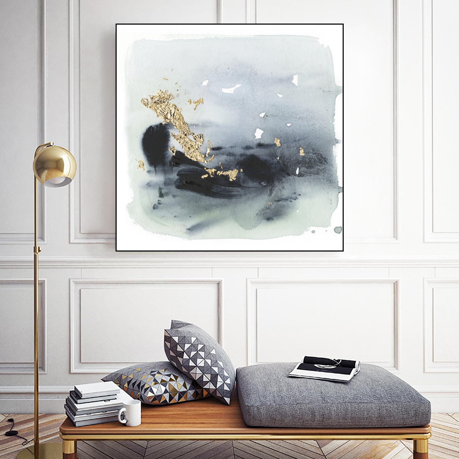 Cerulean & Gold II by Victoria Borges on GIANT ART - abstract