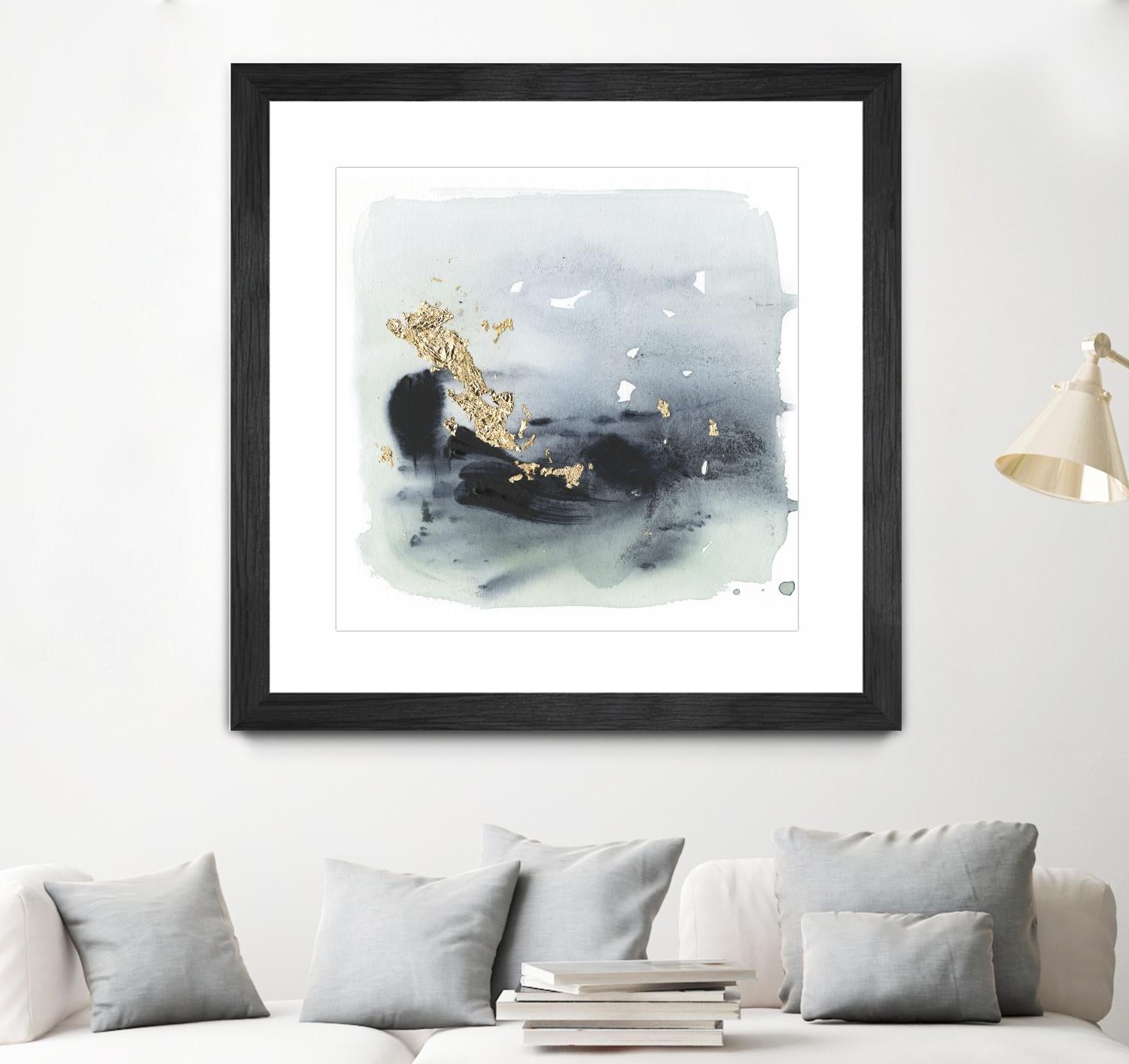 Cerulean & Gold II by Victoria Borges on GIANT ART - abstract