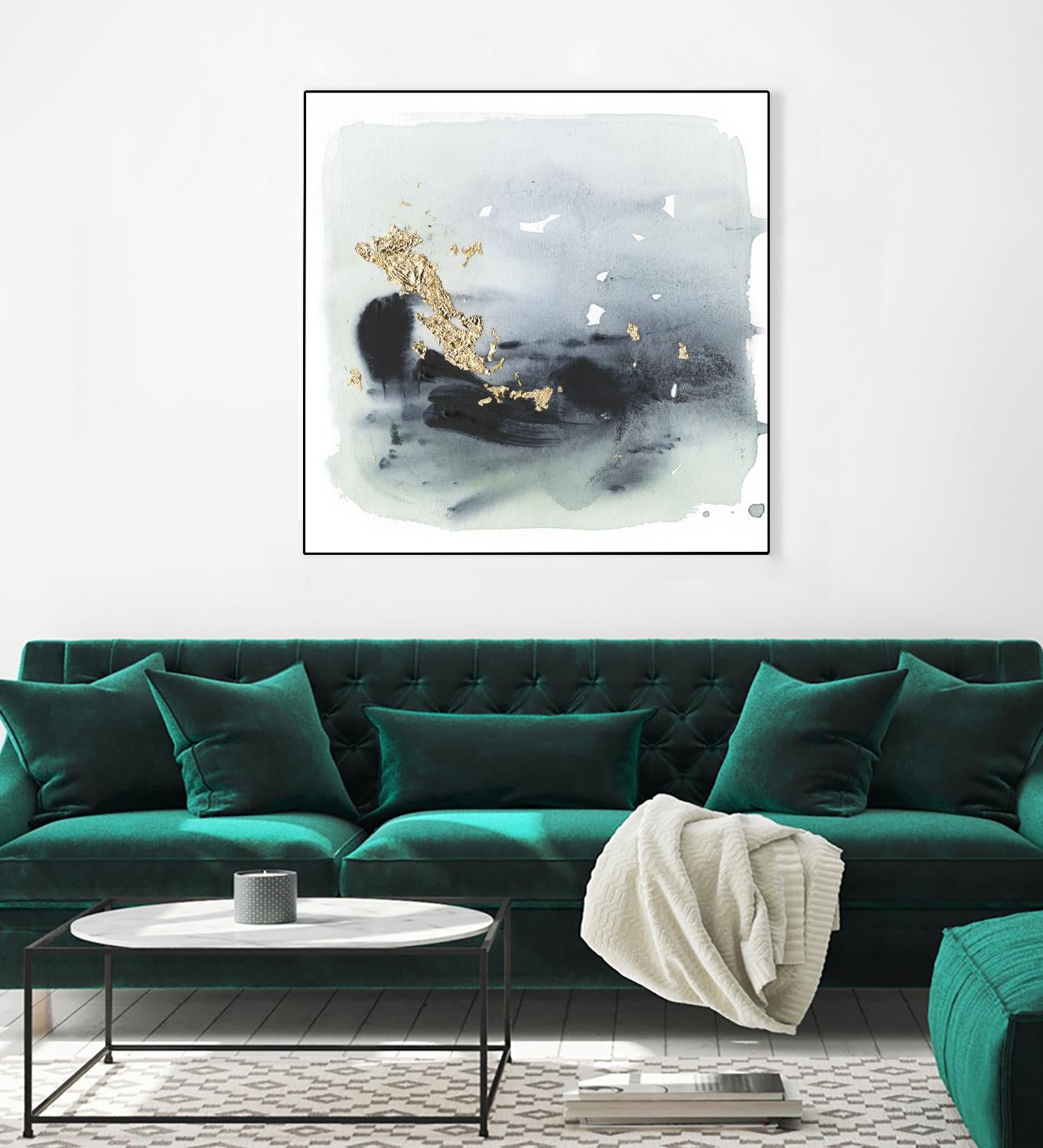 Cerulean & Gold II by Victoria Borges on GIANT ART - abstract