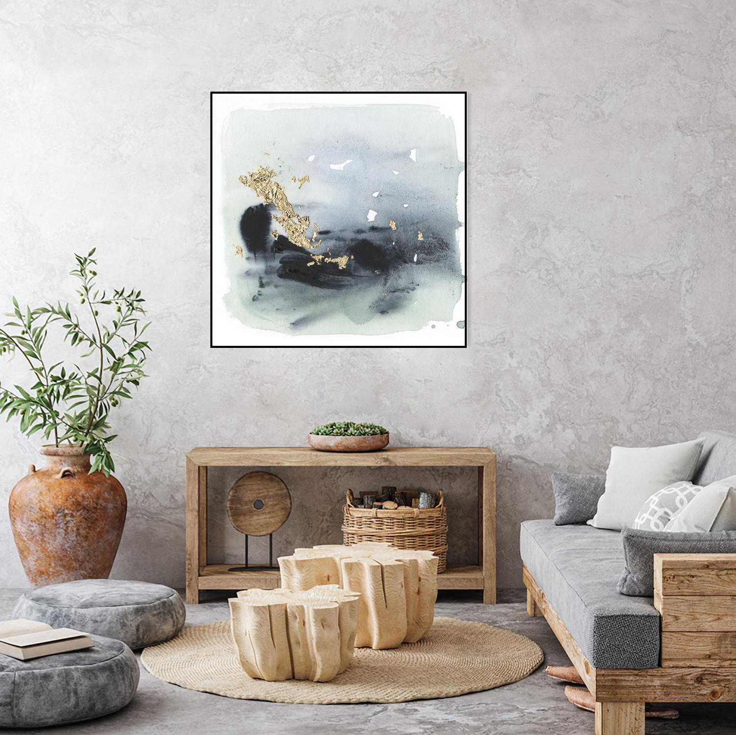 Cerulean & Gold II by Victoria Borges on GIANT ART - abstract